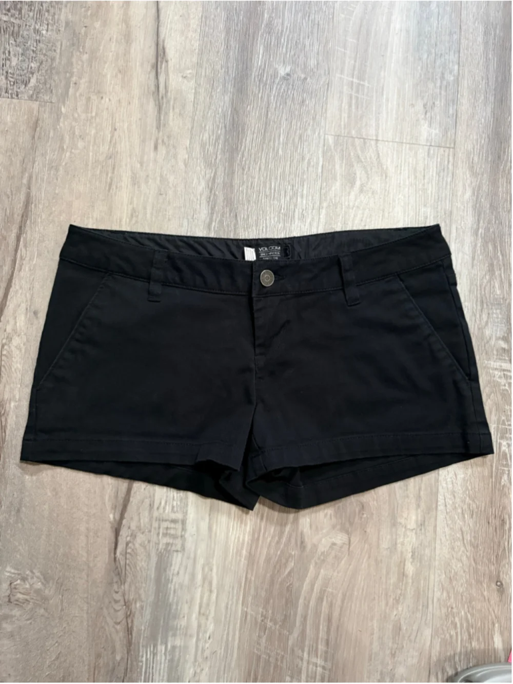 Volcom Black Frochickie Twill Chino Shorts Size 3 Skater Y2K